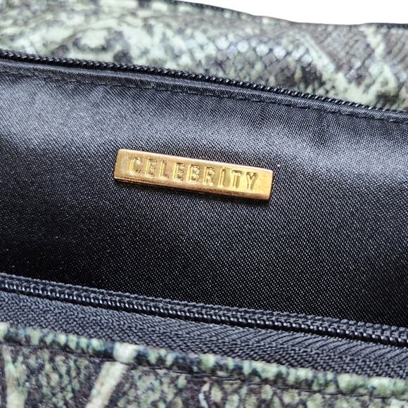 Celebrity cosmetic bag set of 3 snakeskin NEW - Picture 2 of 5